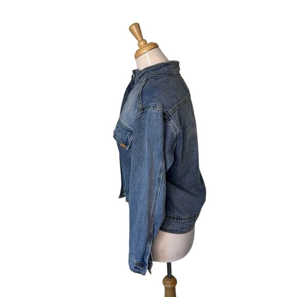 ZYIA Active Denim Snap Front Jacket Blue size XS - Picture 3 of 7